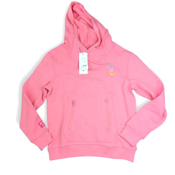 Juicy Couture Pink Popsicle High Neck French Terry Pink Hoodie Women Sz XS - Picture 2 of 8
